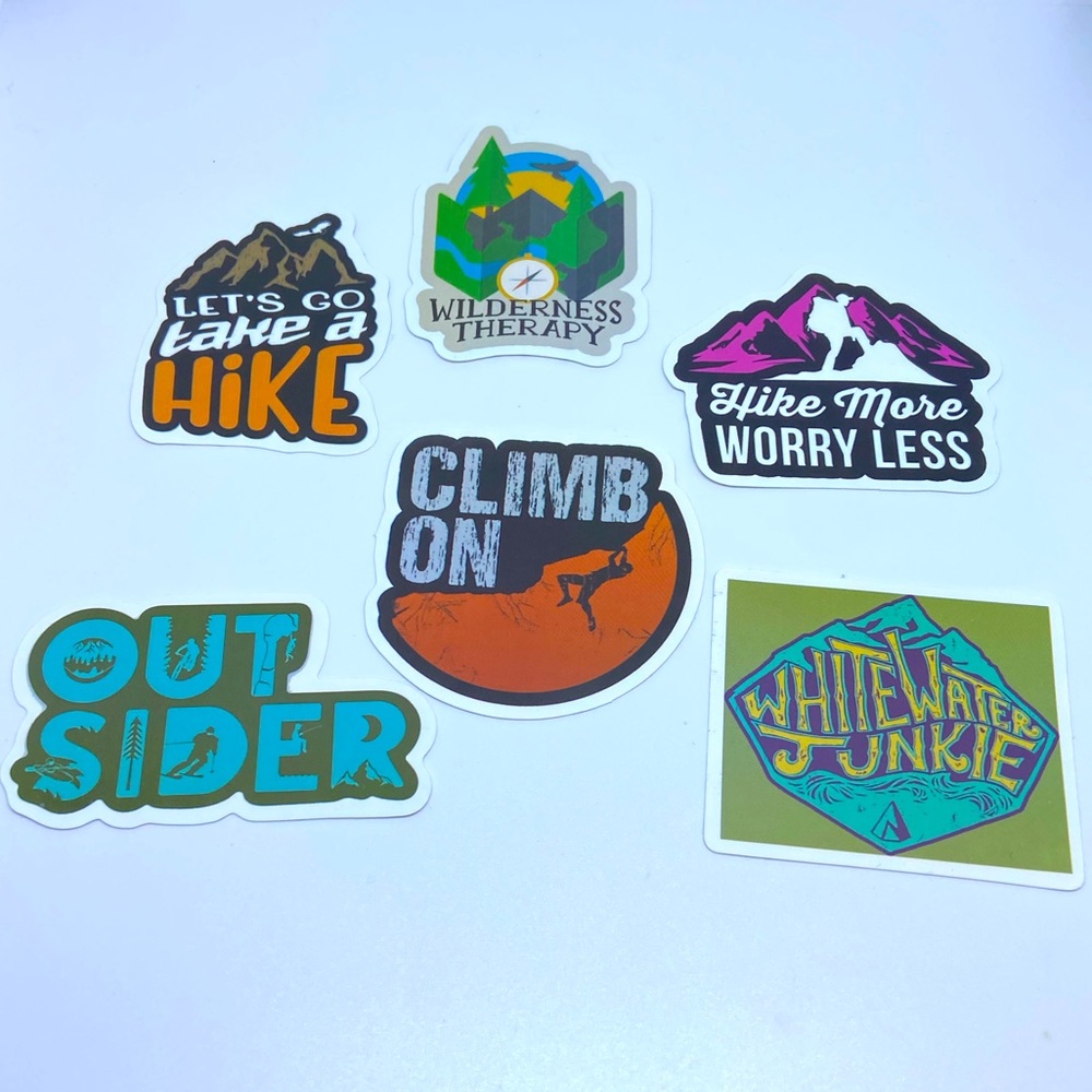 Adventure graffiti stickers